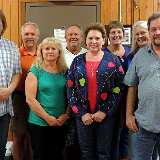 Sumner School (l. to r.) - Danl Blackwood (2nd half of kindergarten), David Semon, Patti Wallentine Stirrett, Steve Kooser, Nancy Baker Stuenkel, Jan Bracken Heinz, Marilyn Studebaker Haynes, Tim Lozzi